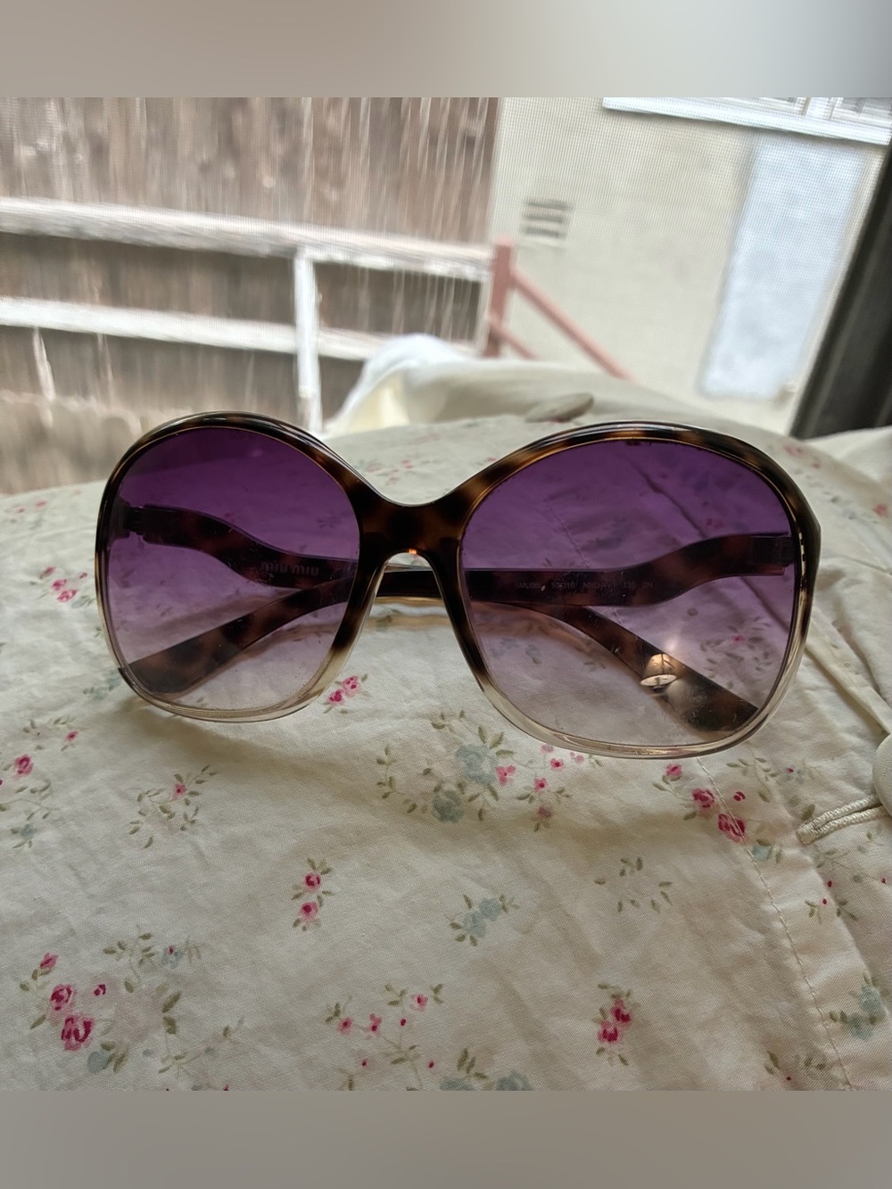 Miu Miu Sunglasses with Gradient Lenses